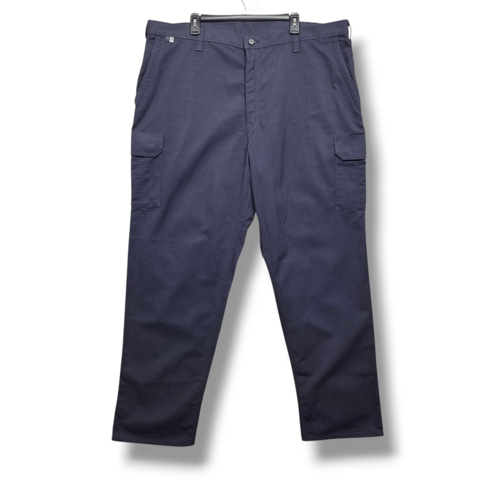 Carhartt Cargo Work Pants Mens 44x 32 Flame-Resistant (FR) CAT 2 Navy Blue